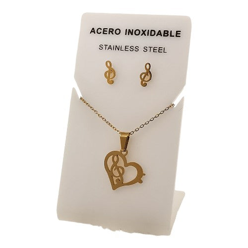 Conjunto Acero Dorado Mod. 07