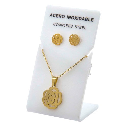 Conjunto Acero Dorado Mod. 24