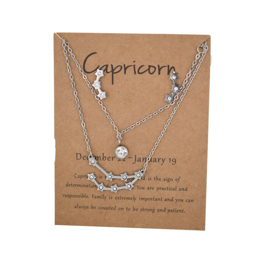 Conjunto Acero Pendiente más colgante Capricornio