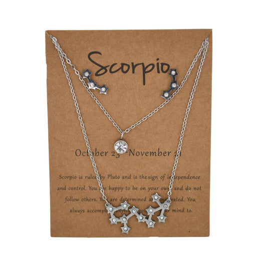 Conjunto Acero Pendiente más colgante Escorpio