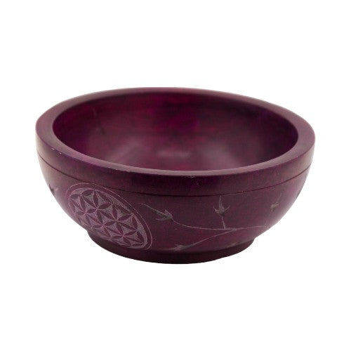 Cuenco 5" Piedra Lila Flor de la Vida REF 690 - Mod 01