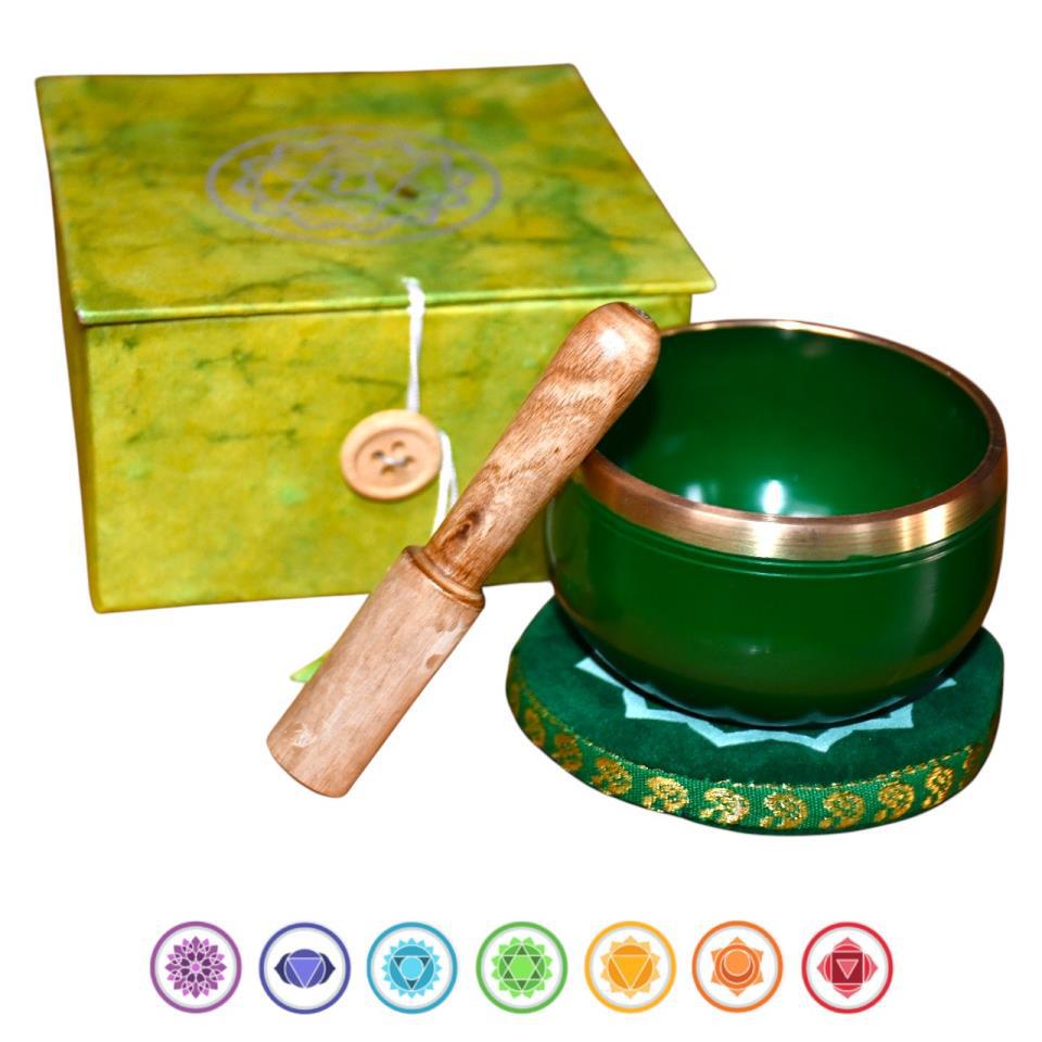 Cuenco Tibetano Chakra Corazón Verde BS-250 G