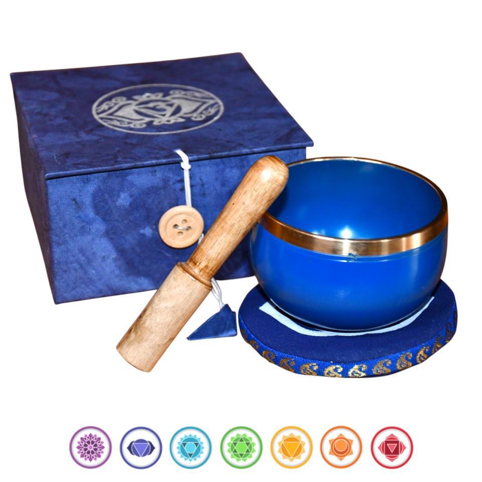 Cuenco Tibetano Chakra Entrecejo Azul BS-250 DB