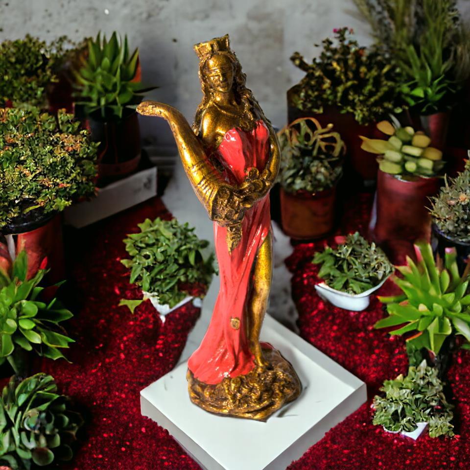 DIOSA DE LA FORTUNA 28 CM REF. 790 - 3 - ROJO
