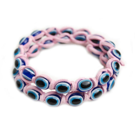 Pulsera Ojo Turco Cordon rosa