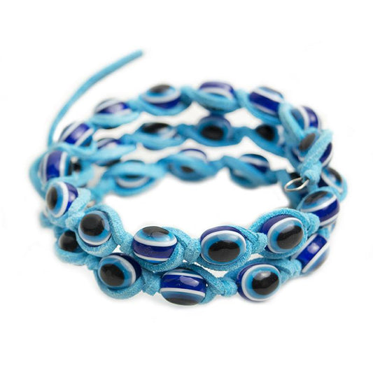 Pulsera Ojo Turco Cordon celeste