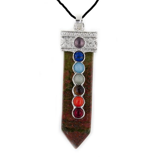 Colgante Flat 7 Chakras Unakita eco