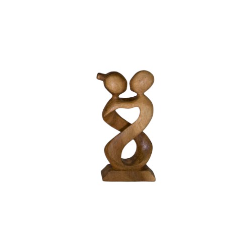 FIGURA MADERA ABSTRACTA ENTRELAZADAS 20CM REF 590-9