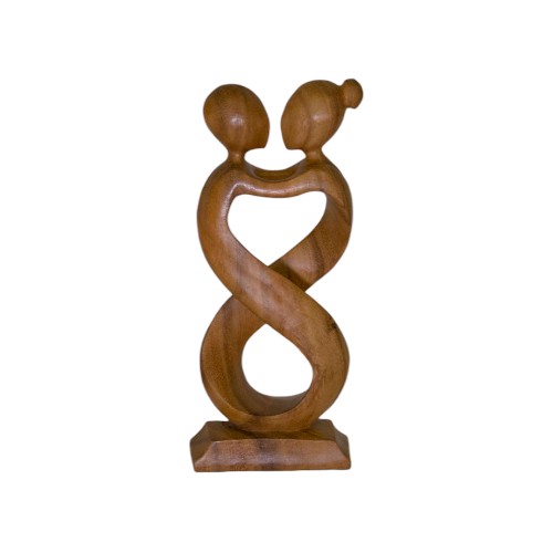 FIGURA MADERA ABSTRACTA ENTRELAZADAS 30CM REF 790-10
