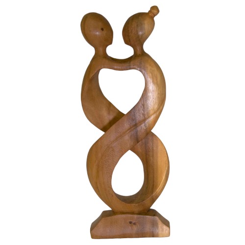 FIGURA MADERA ABSTRACTA ENTRELAZADAS 40CM REF 1090-11