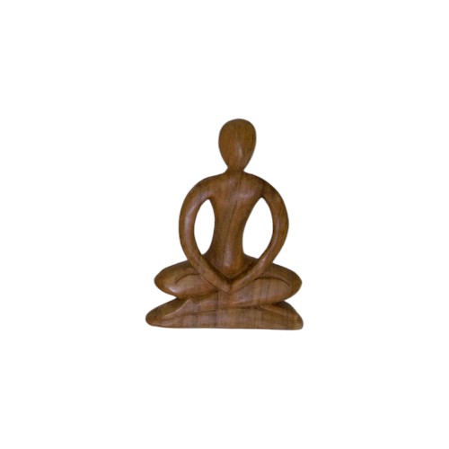 FIGURA MADERA ABSTRACTA MEDITACIÓN 20 CM REF 590-15