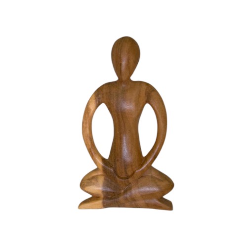 FIGURA MADERA ABSTRACTA MEDITACIÓN 30 CM REF 790-16