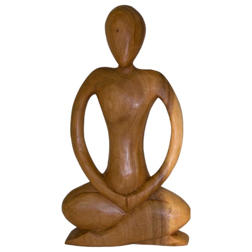 FIGURA MADERA ABSTRACTA MEDITACIÓN 40 CM REF 1090-17