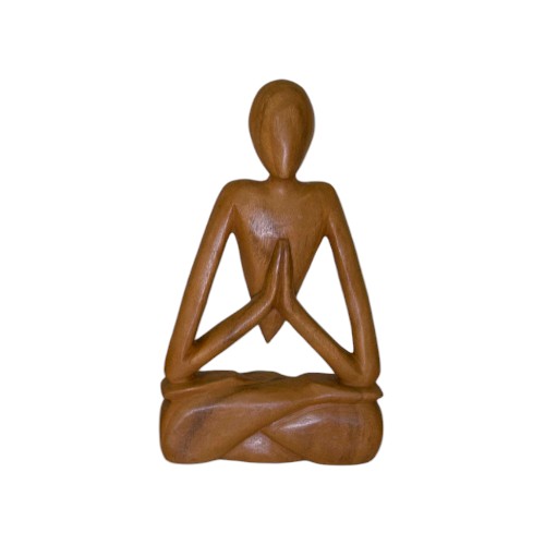 FIGURA MADERA ABSTRACTA NAMASTE 30 CM REF 790-22