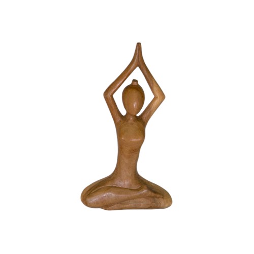 FIGURA MADERA ABSTRACTA POSE YOGA 30 CM REF 790-25