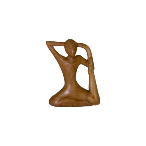 FIGURA MADERA ABSTRACTA YOGA 20CM REF 590-18