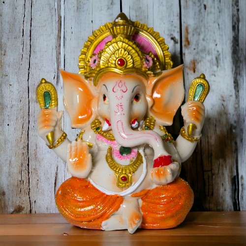 Figura Ganesh 24cms - Naranja