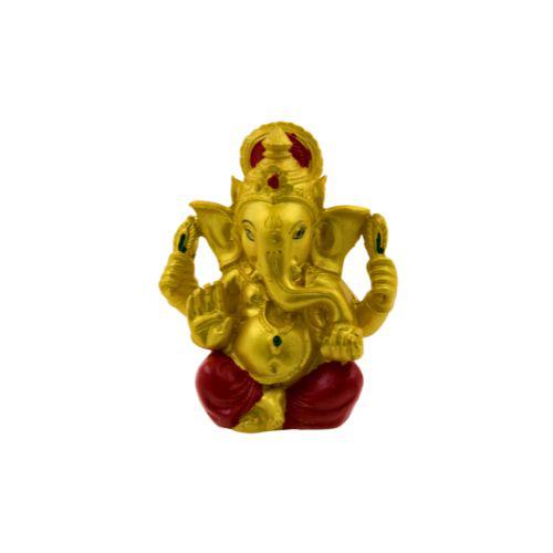 Figura Ganesh 8,5cms – Dorado y Rojo 33444-4C