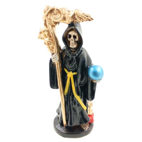 Figura Santa Muerte 12 cms. - NEGRO