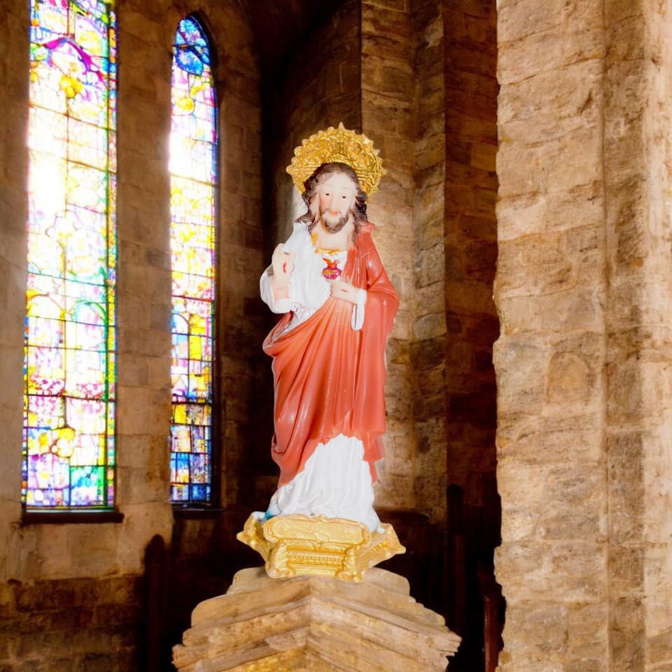 Figura Santo Sagrado Corazón de Jesús 15 cms