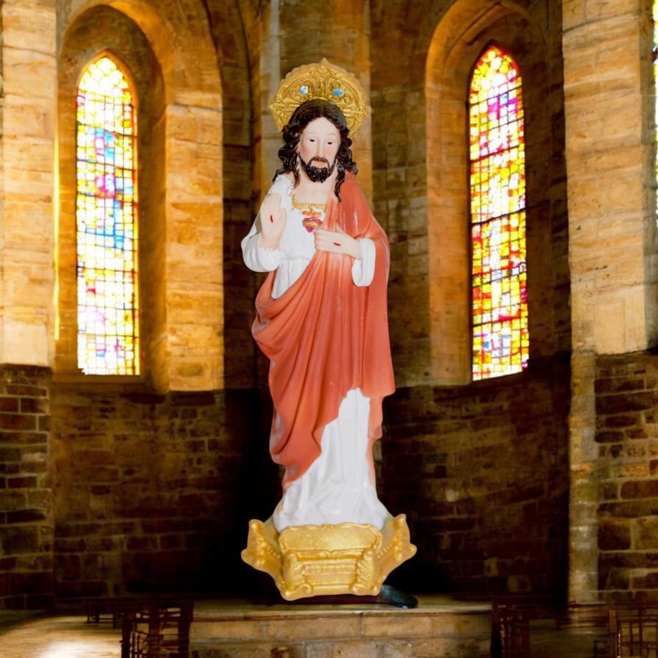 Figura Santo Sagrado Corazón de Jesús 20 cms