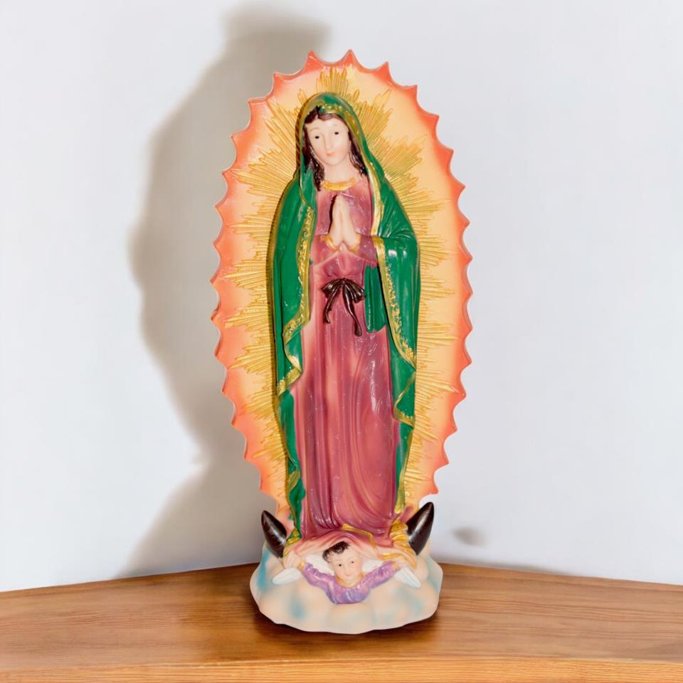Figura Virgen de Guadalupe 30 cms