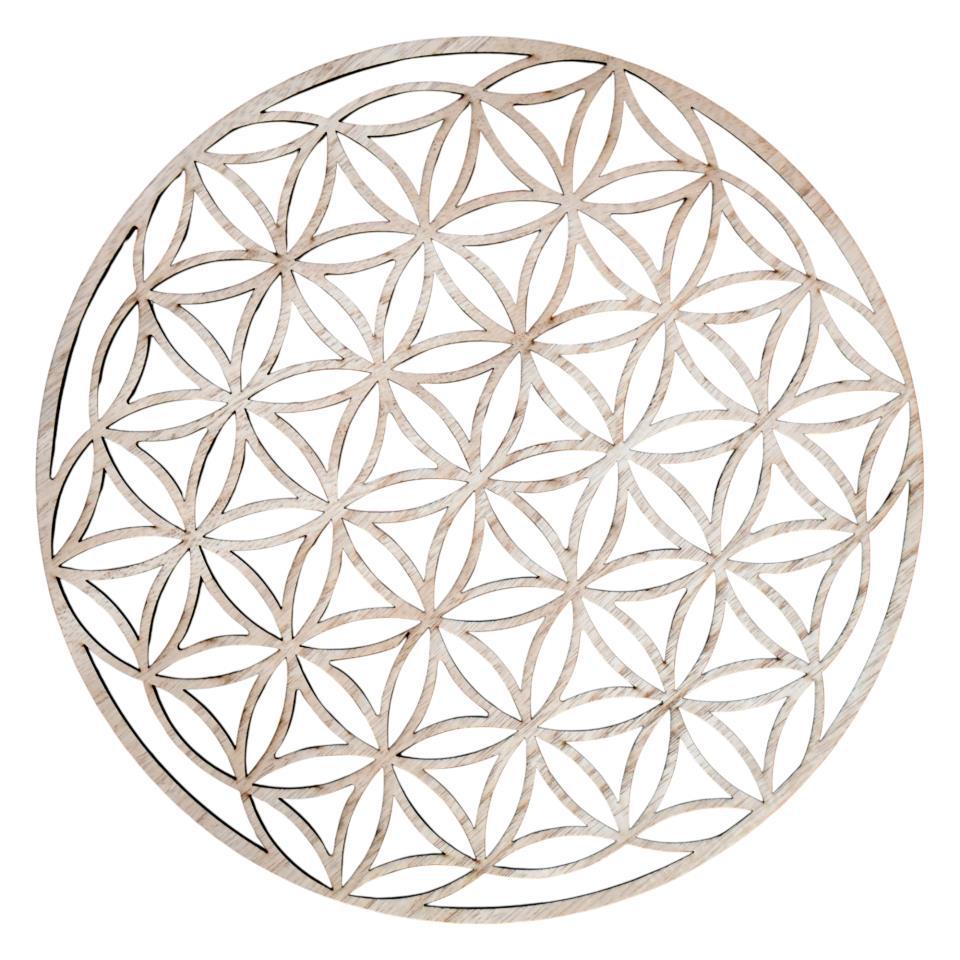 Flor de la Vida madera corte láser 30 cm