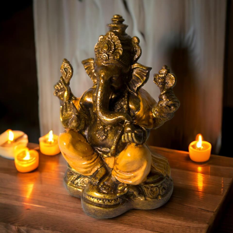 GANESH 17 CM REF 690-7 - NARANJA