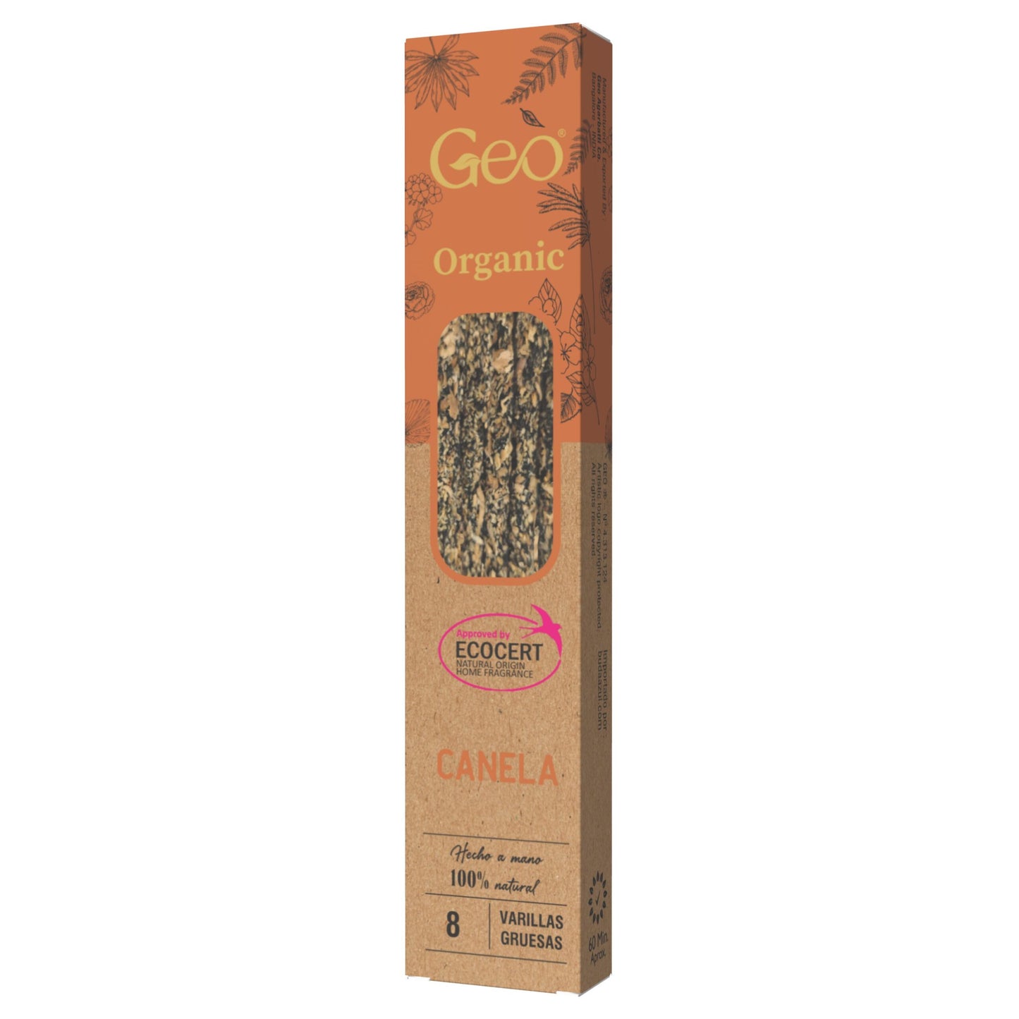 Incienso GEO ORGANIC CANELA 12 Cajas
