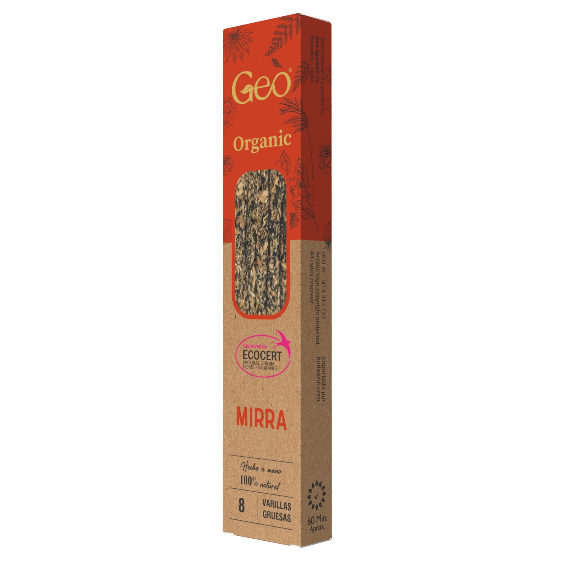 Incienso GEO ORGANIC MIRRA 12 Cajas