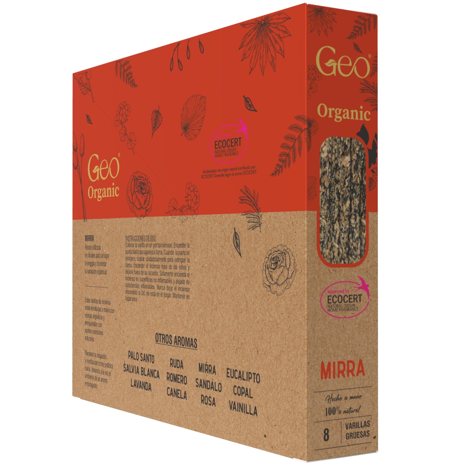 Incienso GEO ORGANIC MIRRA 12 Cajas