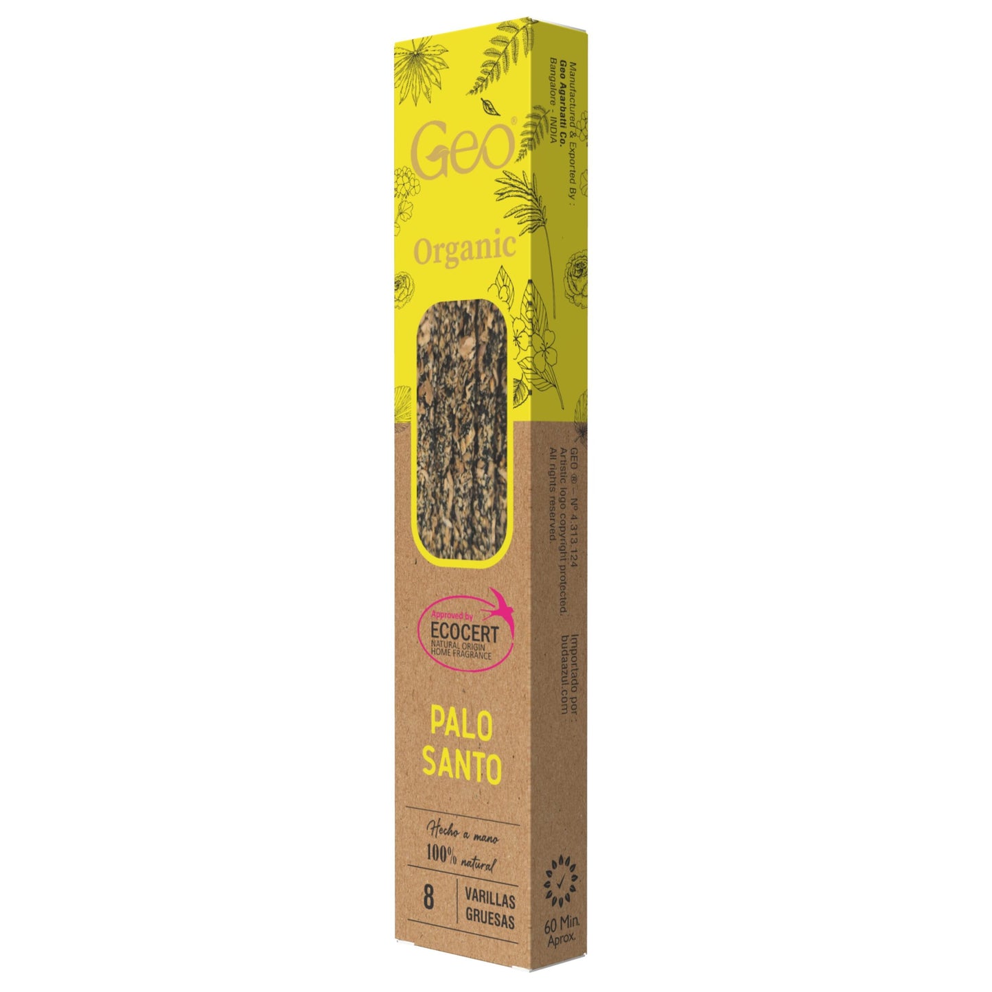 Incienso GEO ORGANIC PALO SANTO 12 Cajas