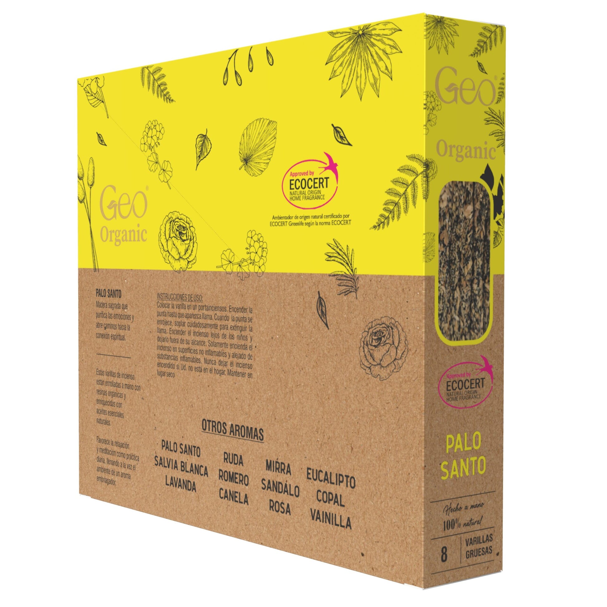 Incienso GEO ORGANIC PALO SANTO 12 Cajas