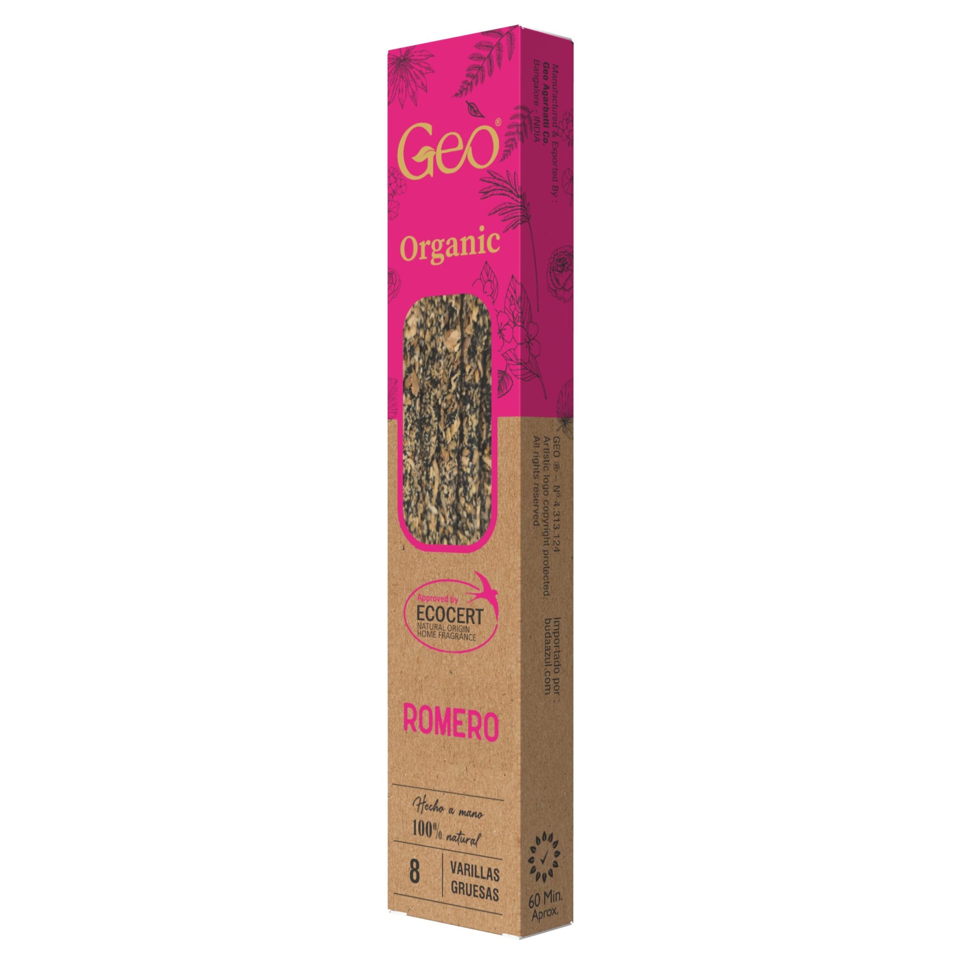 Incienso GEO ORGANIC ROMERO 12 Cajas