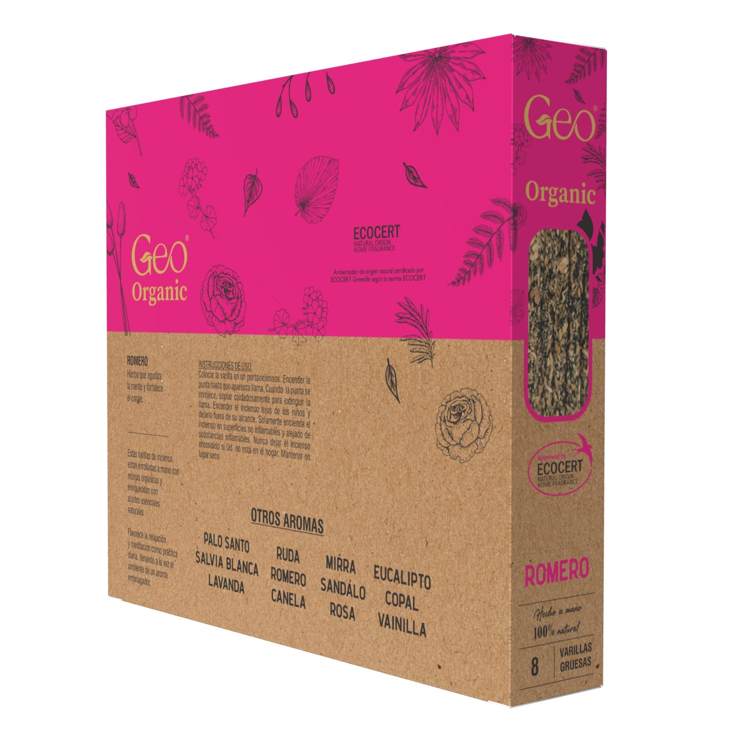 Incienso GEO ORGANIC ROMERO 12 Cajas