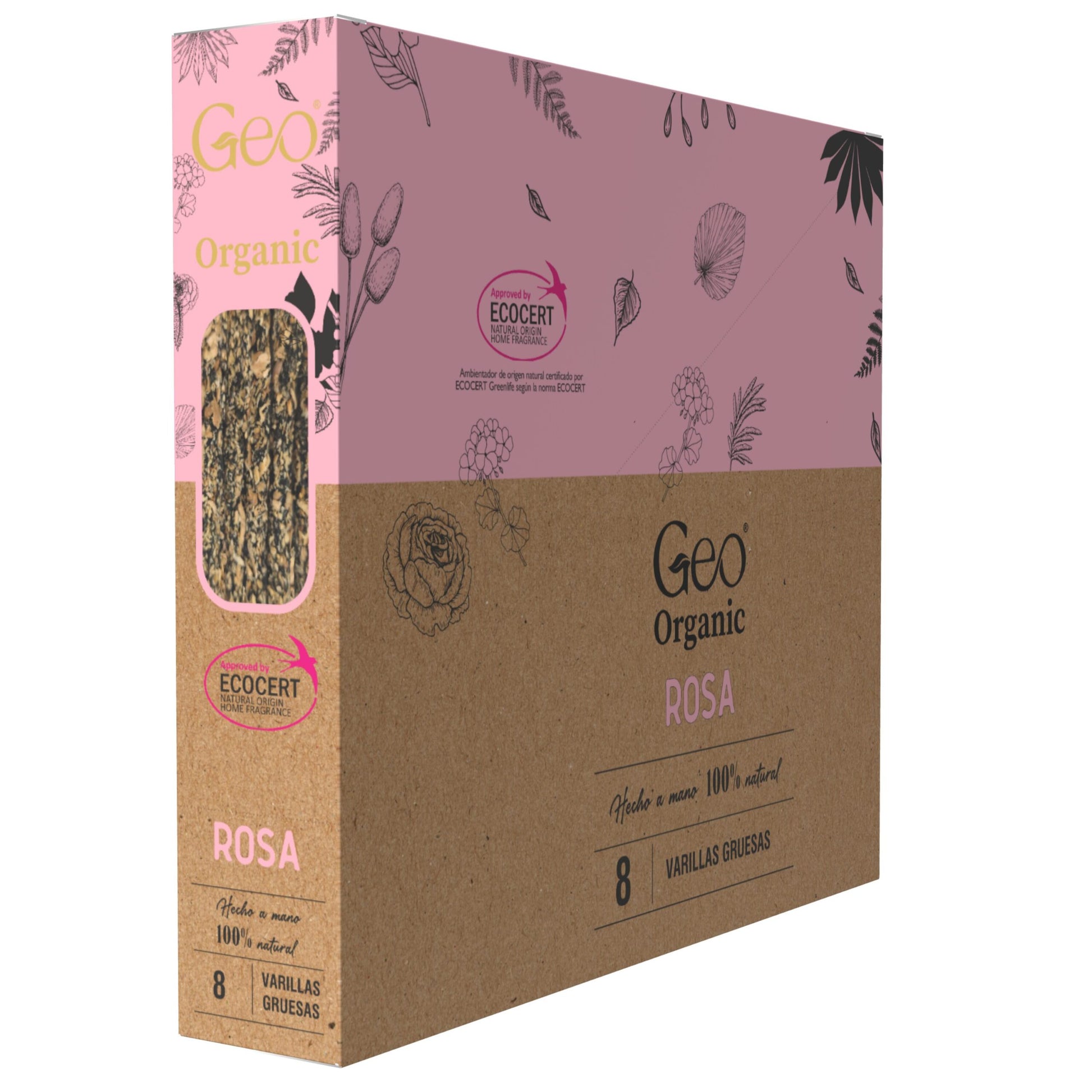Incienso GEO ORGANIC ROSA 12 Cajas