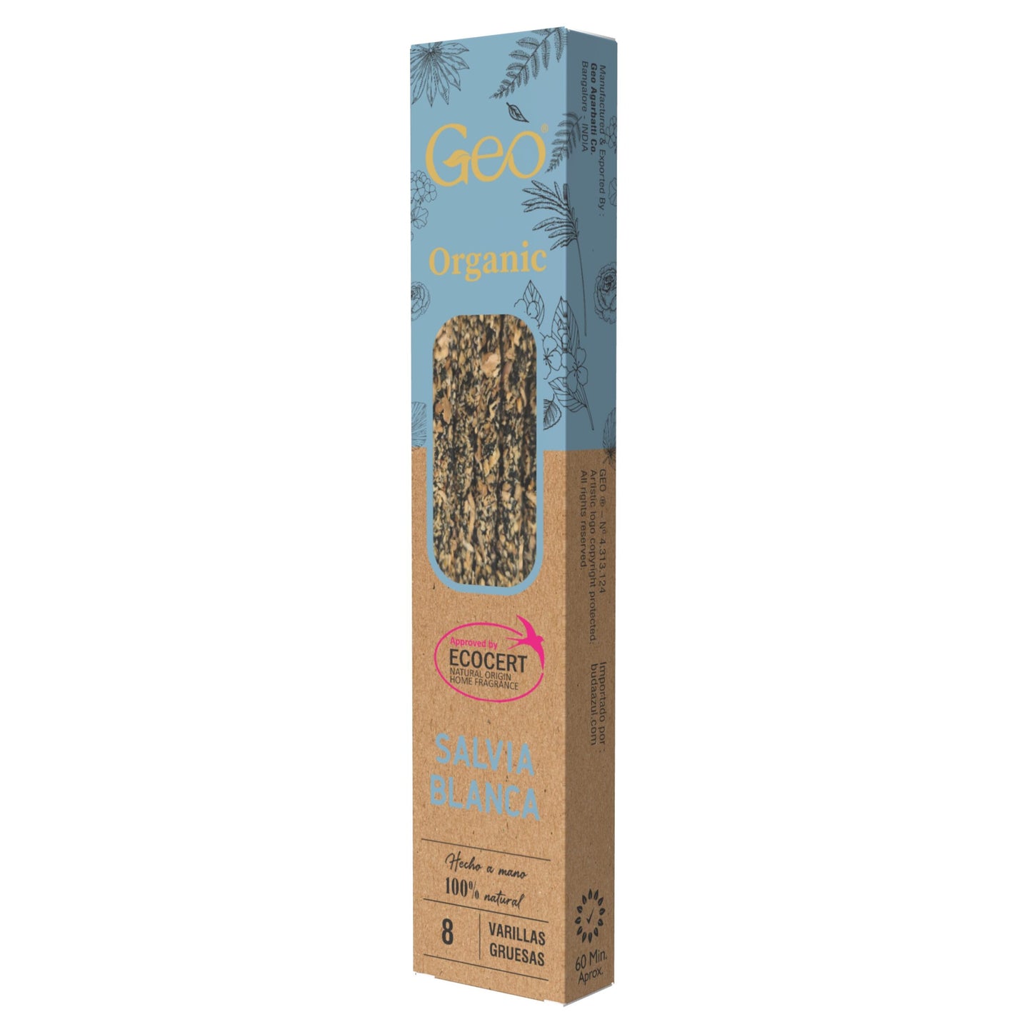 Incienso GEO ORGANIC SALVIA BLANCA 12 Cajas