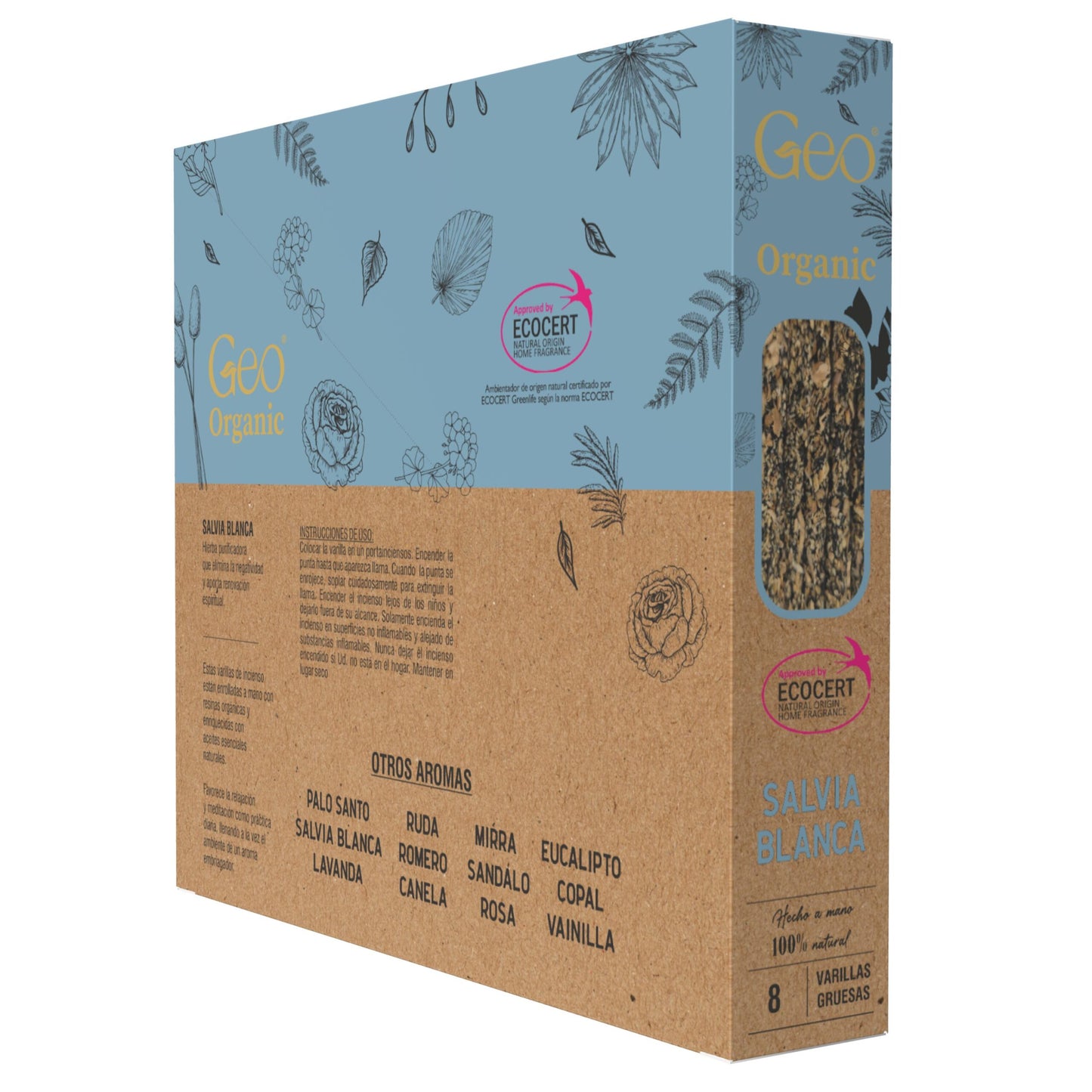 Incienso GEO ORGANIC SALVIA BLANCA 12 Cajas