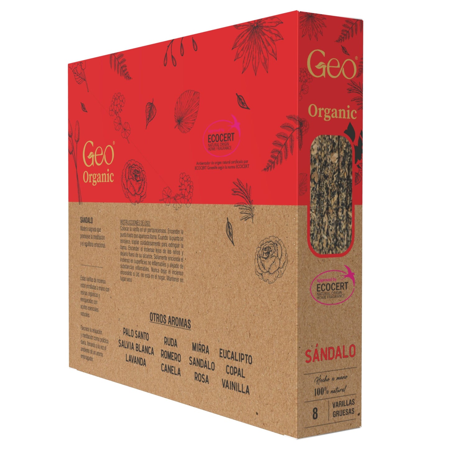 Incienso GEO ORGANIC SÁNDALO 12 Cajas