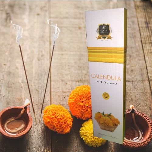 INCIENSO ALAUKIK - CALENDULA Pack 12 cajas