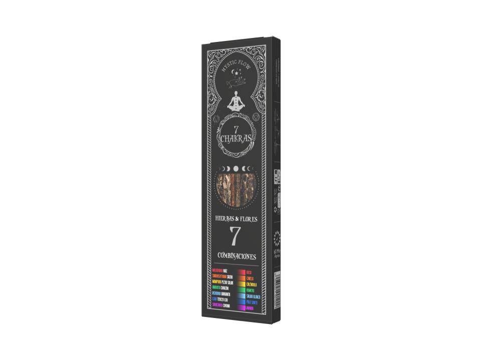 Incienso 7 Chakras - 7 Hierbas & Flores Mystic Flow (Pack 12 Cajas)