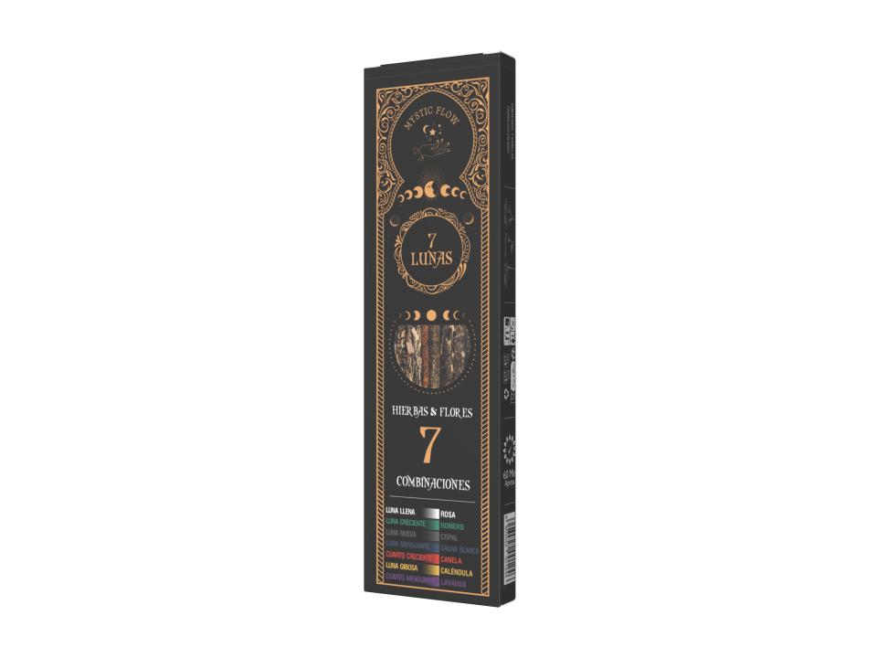 Incienso 7 Lunas - 7 Hierbas & Flores Mystic Flow (Pack 12 Cajas)