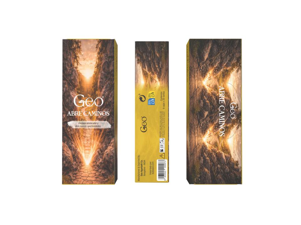 Incienso ABRE CAMINOS GEO Hexagonal 6 cajitas