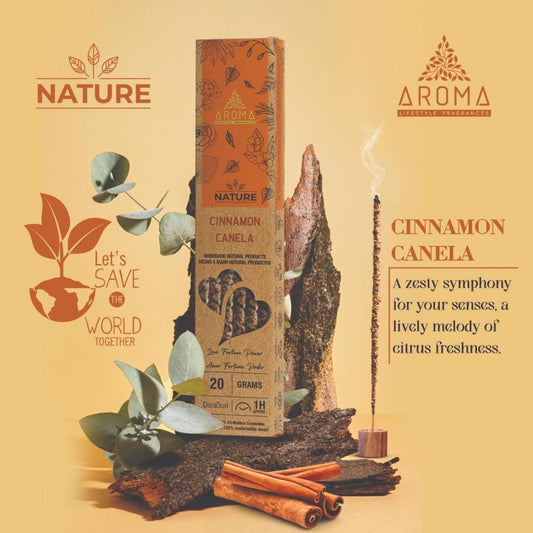 Incienso AROMA Orgánico Nature CANELA Pack 12 cajas