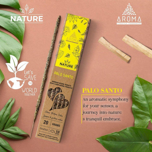 Incienso AROMA Orgánico Nature PALO SANTO Pack 12 cajas