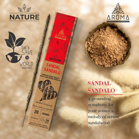 Incienso AROMA Orgánico Nature SÁNDALO Pack 12 cajas