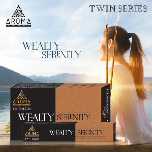 Incienso AROMA Twin Series WEALTY SERENITY Pack 12 cajas