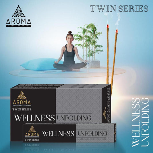 Incienso AROMA Twin Series WELLNESS UNFOLDING Pack 12 cajas