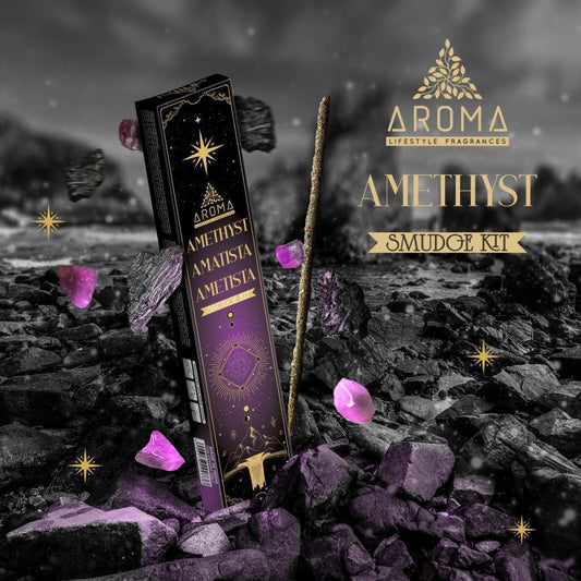 Incienso AROMA minerales AMATISTA Pack 12 cajas