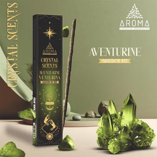 Incienso AROMA minerales AVENTURINA Pack 12 cajas